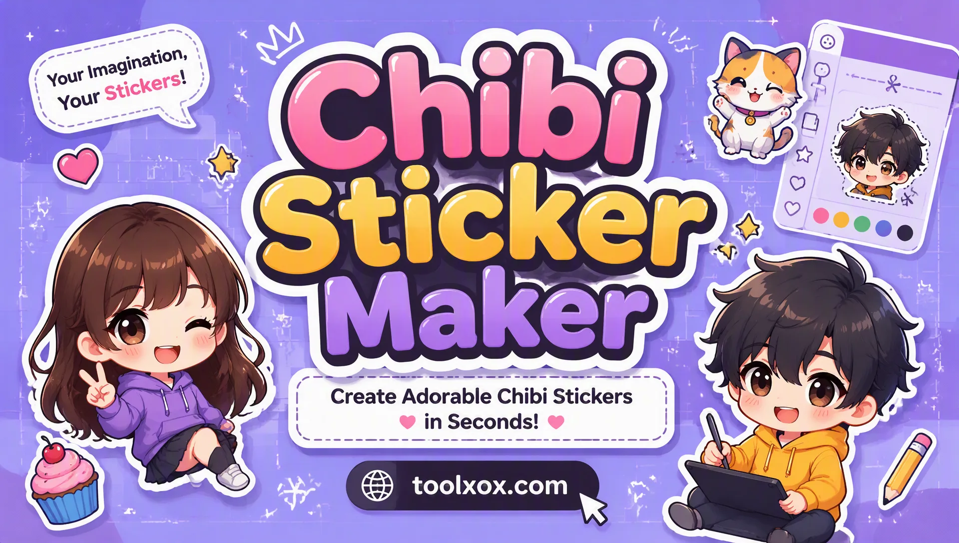 free chibi sticker maker online photo to cute anime chibi