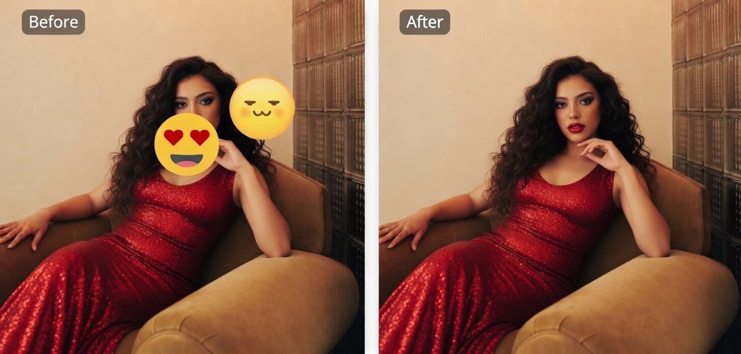 Remove Emojis and Stickers from Images